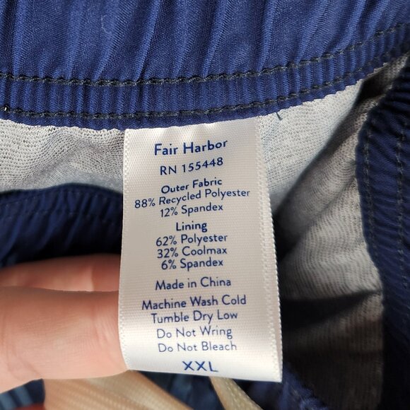 Fair Harbor Athletic Lined Shorts 8" Tropical Floral sz XXL - Picture 8 of 9